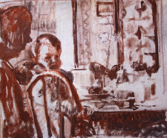 studio - olio su tela - 2010